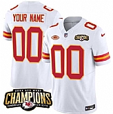 Men & Women & Youth Kansas City Chiefs Active Player Custom White 2023 F.U.S.E. AFC West Champions With NKH Patch Vapor Untouchable Limited Jersey,baseball caps,new era cap wholesale,wholesale hats